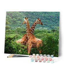 Charger l'image dans la galerie, peinture par numéros | Girafes enlacées | animaux, complexe, girafes | FiguredArt
