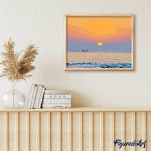 Charger l'image dans la galerie, peinture par numéros | Journée maritime | facile, paysages | FiguredArt