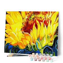 Charger l'image dans la galerie, peinture par numéros | Tournesol jaune | facile, fleurs | FiguredArt