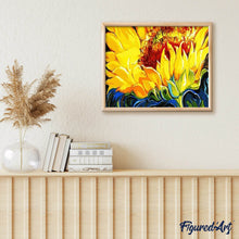 Charger l'image dans la galerie, peinture par numéros | Tournesol jaune | facile, fleurs | FiguredArt