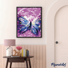 Charger l'image dans la galerie, peinture par numéros | Papillon flamboyant | animaux, intermédiaire, papillons | FiguredArt