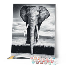 Charger l'image dans la galerie, peinture par numéros | Eléphant gris | animaux, facile, éléphants | FiguredArt