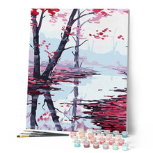 Charger l'image dans la galerie, peinture par numéros | Feuilles d’érable rouges | facile, paysages | FiguredArt