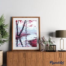 Charger l'image dans la galerie, peinture par numéros | Feuilles d’érable rouges | facile, paysages | FiguredArt