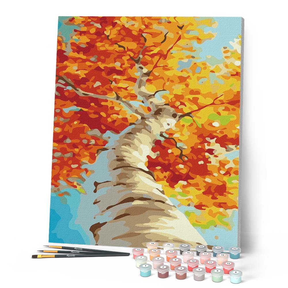 Peinture par numéros - Femme et parapluie en Automne – Figured'Art Peinture par numéros - Femme et parapluie en Automne – Figured'Art