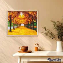 Charger l'image dans la galerie, peinture par numéros | Allée dorée | complexe, paysages | FiguredArt