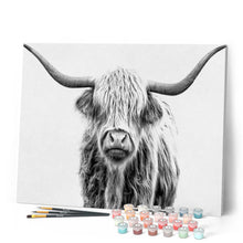 Charger l'image dans la galerie, peinture par numéros | Yak gris | animaux, bisons and yacks, complexe | FiguredArt