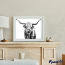 Charger l'image dans la galerie, peinture par numéros | Yak gris | animaux, bisons and yacks, complexe | FiguredArt
