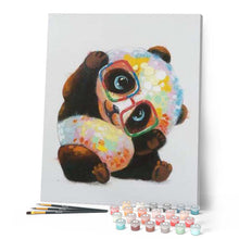 Charger l'image dans la galerie, peinture par numéros | Panda et Lunettes | animaux, facile, france, pandas | FiguredArt
