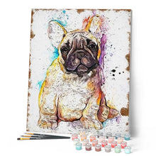 Charger l'image dans la galerie, peinture par numéros | Chien brun | animaux, chiens, complexe | FiguredArt