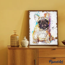 Charger l'image dans la galerie, peinture par numéros | Chien brun | animaux, chiens, complexe | FiguredArt