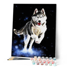 Charger l'image dans la galerie, peinture par numéros | Husky | animaux, chiens, france, intermédiaire | FiguredArt