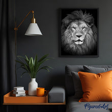 Charger l'image dans la galerie, peinture par numéros | Tête de Lion | animaux, complexe, lions | FiguredArt