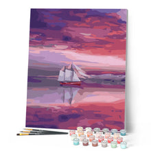 Charger l'image dans la galerie, peinture par numéros | Voilier Mer Rouge | bateaux, facile, paysages | FiguredArt