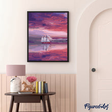 Charger l'image dans la galerie, peinture par numéros | Voilier Mer Rouge | bateaux, facile, paysages | FiguredArt