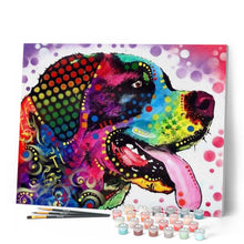 Charger l'image dans la galerie, peinture par numéros | Labrador Pop Art | animaux, chiens, complexe, Pop Art | FiguredArt
