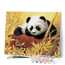 Charger l'image dans la galerie, peinture par numéros | Panda et Oiseau | animaux, facile, oiseaux, pandas | FiguredArt