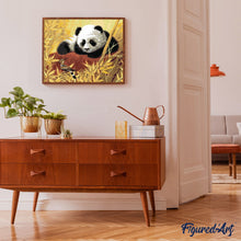 Charger l'image dans la galerie, peinture par numéros | Panda et Oiseau | animaux, facile, oiseaux, pandas | FiguredArt