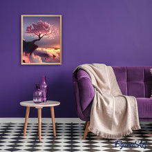 Charger l'image dans la galerie, peinture par numéros | Arbre rose et Nuages | complexe, france, paysages | FiguredArt