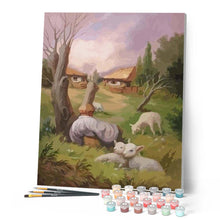 Charger l'image dans la galerie, peinture par numéros | Barbe de M. Chèvre | animaux, facile, ours, paysages, portrait | FiguredArt
