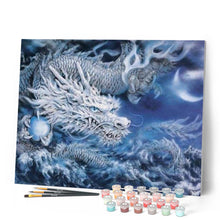 Charger l'image dans la galerie, peinture par numéros | Dragon de glace | animaux, complexe, dragons | FiguredArt