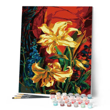 Charger l'image dans la galerie, peinture par numéros | Lys d’or | facile, fleurs | FiguredArt