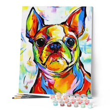 Charger l'image dans la galerie, peinture par numéros | Chien Pop Art 2 | animaux, chiens, intermédiaire, Pop Art | FiguredArt