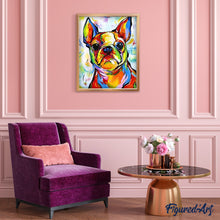 Charger l'image dans la galerie, peinture par numéros | Chien Pop Art 2 | animaux, chiens, intermédiaire, Pop Art | FiguredArt