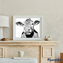 Charger l'image dans la galerie, peinture par numéros | Vache et noir et blanc | animaux, complexe, vaches | FiguredArt