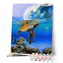 Charger l'image dans la galerie, peinture par numéros | Tortue marine | animaux, complexe, france, tortues | FiguredArt