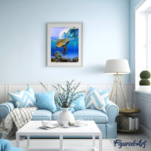 Charger l'image dans la galerie, peinture par numéros | Tortue marine | animaux, complexe, france, tortues | FiguredArt
