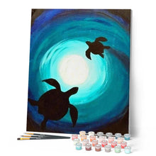 Charger l'image dans la galerie, peinture par numéros | Tortues sous-marines | animaux, intermédiaire, tortues | FiguredArt