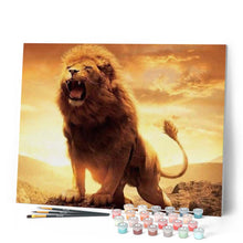 Charger l'image dans la galerie, peinture par numéros | Lion rugissant | animaux, complexe, lions | FiguredArt