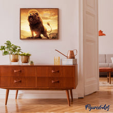 Charger l'image dans la galerie, peinture par numéros | Lion rugissant | animaux, complexe, lions | FiguredArt