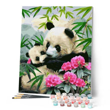 Charger l'image dans la galerie, peinture par numéros | Pandas Géants | animaux, facile, france, pandas | FiguredArt