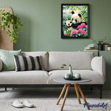 Charger l'image dans la galerie, peinture par numéros | Pandas Géants | animaux, facile, france, pandas | FiguredArt