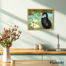Charger l'image dans la galerie, peinture par numéros | Cygne noir | animaux, intermédiaire | FiguredArt