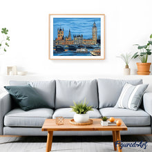 Charger l'image dans la galerie, peinture par numéros | Big Ben à Londres le soir | facile, ville | FiguredArt