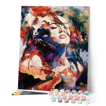 Charger l'image dans la galerie, peinture par numéros | Femme aquarelle | france, intermédiaire, romantique | FiguredArt