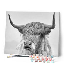 Charger l'image dans la galerie, peinture par numéros | Yak blanc | animaux, bisons and yacks, complexe | FiguredArt