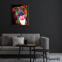 Charger l'image dans la galerie, peinture par numéros | Langue de Chien | animaux, chiens, complexe | FiguredArt