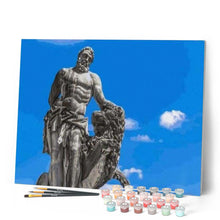 Charger l'image dans la galerie, peinture par numéros | Statue sous un Ciel bleu | envies d’ailleurs, intermédiaire | FiguredArt