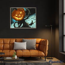 Charger l'image dans la galerie, peinture par numéros | Citrouille terrifiante | facile | FiguredArt