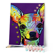 Charger l'image dans la galerie, peinture par numéros | Petit Chien Aquarelle | animaux, chiens, intermédiaire | FiguredArt