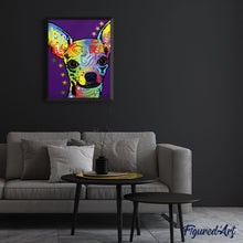 Charger l'image dans la galerie, peinture par numéros | Petit Chien Aquarelle | animaux, chiens, intermédiaire | FiguredArt