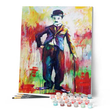 Charger l'image dans la galerie, peinture par numéros | Chaplin Aquarelle | complexe, Pop Art, portrait | FiguredArt
