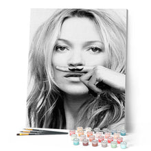 Charger l'image dans la galerie, peinture par numéros | Moustache | complexe, portrait | FiguredArt