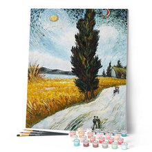 Charger l'image dans la galerie, peinture par numéros | Champ de Blé sous le Soleil | complexe, paysages | FiguredArt