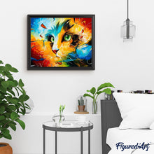 Charger l'image dans la galerie, peinture par numéros | Chat multicolor | animaux, chats, complexe | FiguredArt