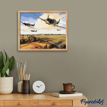 Charger l'image dans la galerie, peinture par numéros | Bombardier | avions, complexe, paysages, reproduction | FiguredArt
